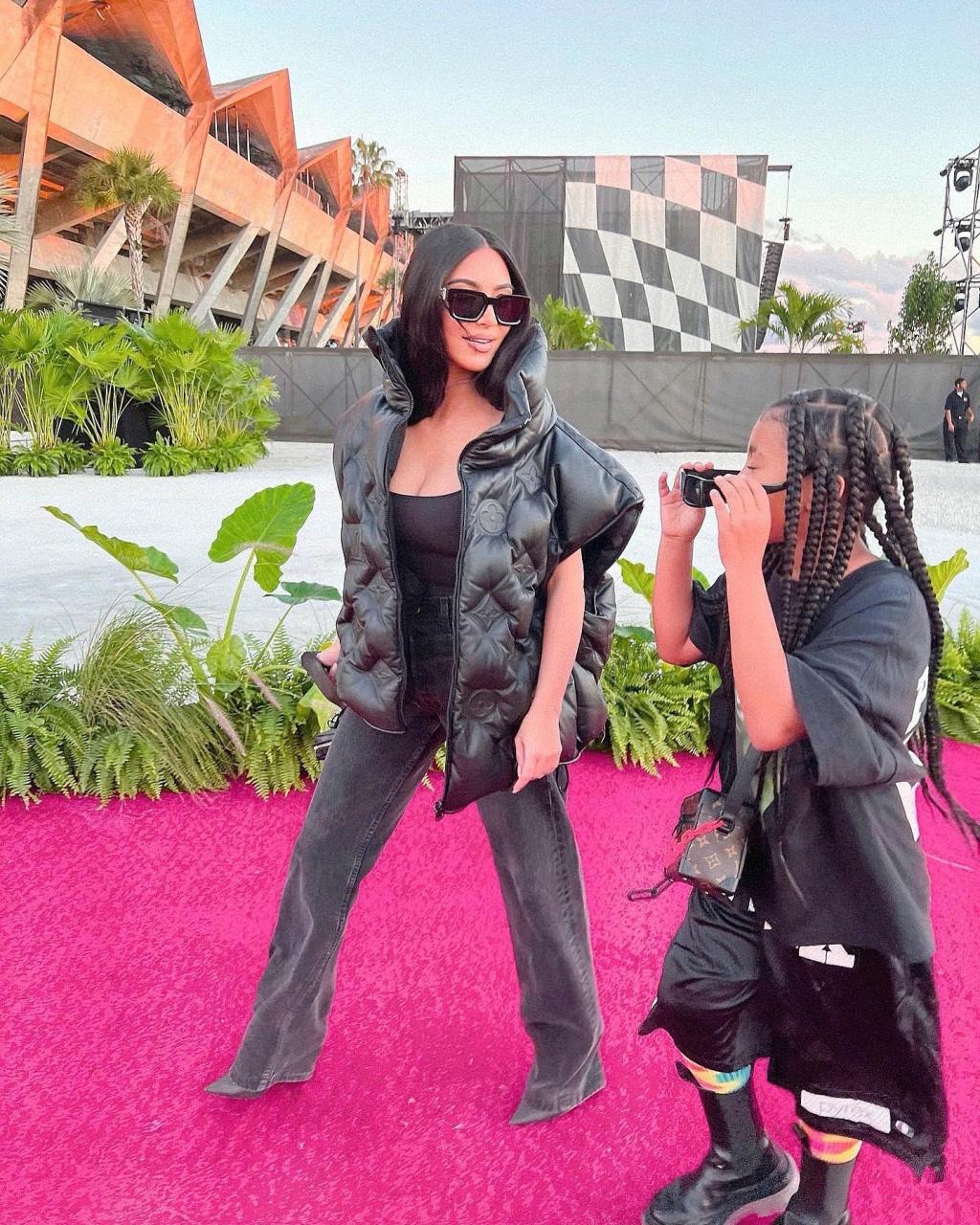 Kim Kardashian and her daughter, North, were walking the pink carpet in a new Instagram post