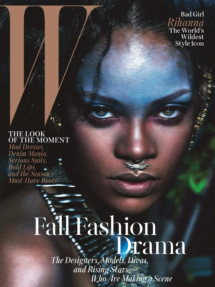 Rihanna poses for W Magazine's September 2014